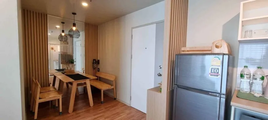 Condo for rent, Lumpini Ville Suksawat-Rama 2, 26th floor, city view, minimalist style room, book now.