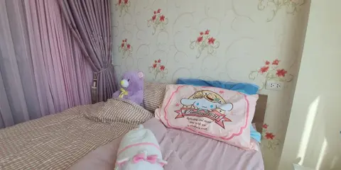 ปล่อยเช่า J condo สาธร-กัลปพฤกษ์ ห้องน่าอยู่ ติดวอลเปเปอร์ทั้งห้อง มีครบจบที่นี่ รีบมาจองเลยจ้า