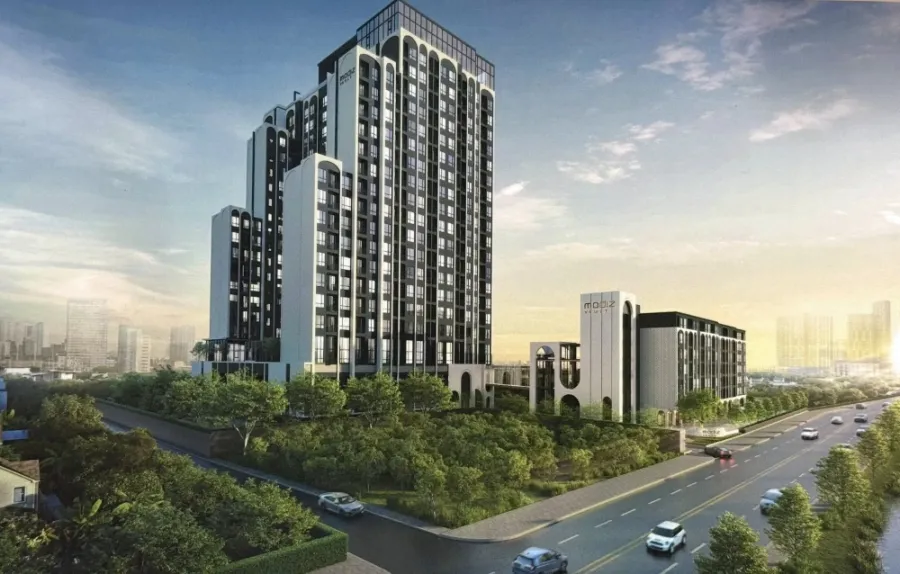 Selling down payment for Modiz Vault Kaset Sripatum, 7th floor, corner unit, near the elevator, garden view. Book now, don't hesitate!