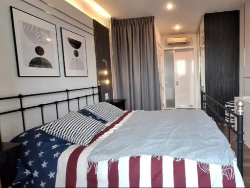 For rent, The Room Sukhumvit 62, 7th floor, beautiful room, nice to live in, comes with complete decorations. Book now, don't wait. images