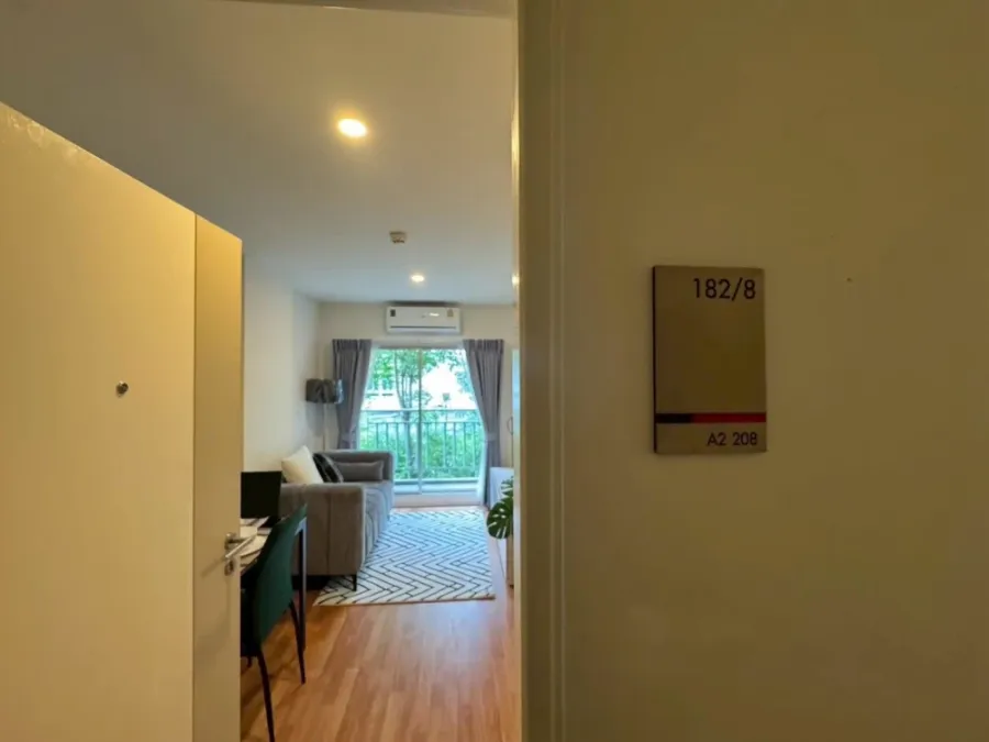 For rent: Lumpini Ville Phra Nang Klao - Riverview, ready to move in, fully furnished, reserve now.