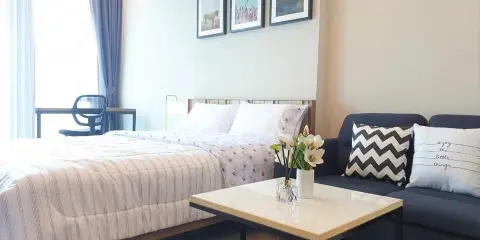 ห้องแต่งน่ารัก มีทุกอย่างพร้อมอยู่ และวิวสระว่ายน้ำแจ่มมาก Whizdom Avenue รัชดา ลาดพร้าว มาเช่าจ้า!!