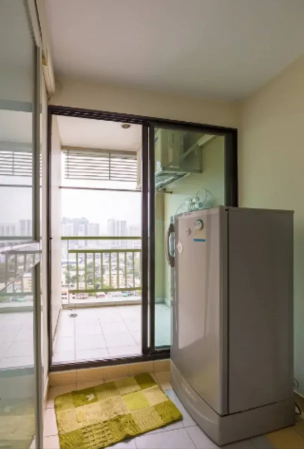For rent!! Lumpini Place Condo Ratchada - Tha Phra, 21st floor, Building B, beautiful room, fully furnished, don't miss it!!