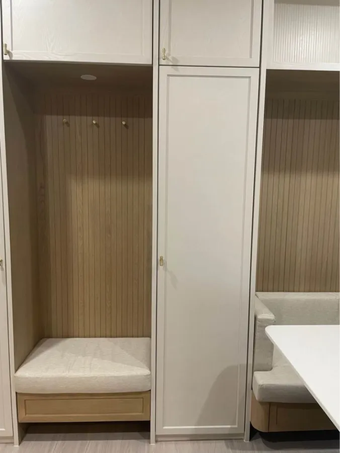 For Rent Life Asoke-Rama 9, very beautiful room, decorated in minimalist style, warm tones, very inviting, don't miss it.