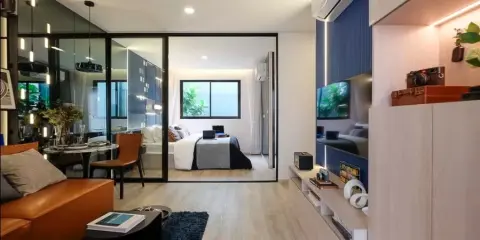 ขายดาวน์ ดิ ออริจิ้น เศรษฐบุตร สเตชั่น ตึก B ชั้น 5 Fully Fitted ให้เฟอร์ฯ Built-in มาครบทั้งห้อง รีบจองเลย