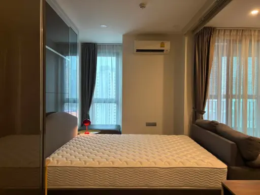 ให้เช่า IDEO Q Siam–Ratchatewi 1 ห้องนอน ทิศเหนือ ในทำเลดี บิวท์อินเฟอร์นิเจอร์อย่างดี ห้ามพลาด