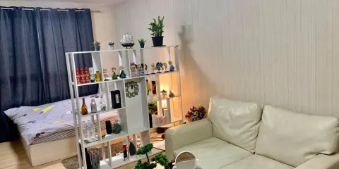 ห้องนี้แต่งได้น่ารัก ฟรุ้งฟริ้งมากๆๆ Full Furniture พร้อมเข้าอยู่ได้เลยทันที