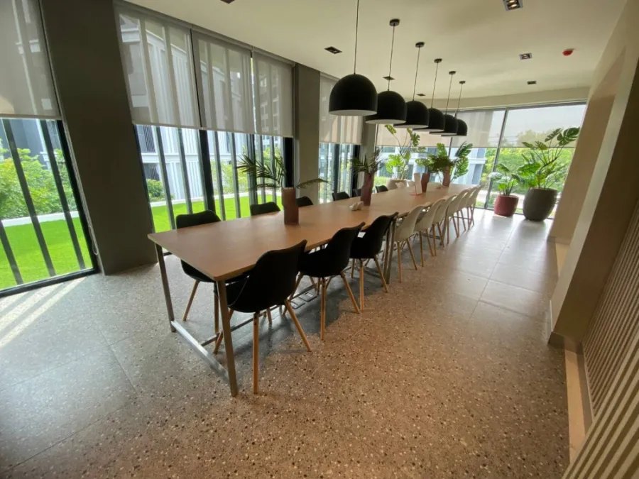 For rent, Dcondo Campus-Hideaway Rangsit Phase 4, Studio room, Built-in furniture, complete in one room.