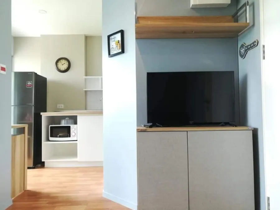 For rent, Lumpini Ville Ratchaphruek-Bang Waek, 3rd floor, garden view, bright blue room, easy on the eyes, already comfortable, don't miss it.