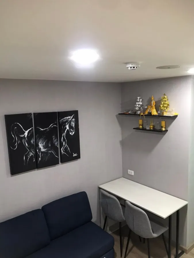 For rent, The Cube Loft Ladprao 107, nice room, fully furnished and electrical appliances. Well, this must be reserved.