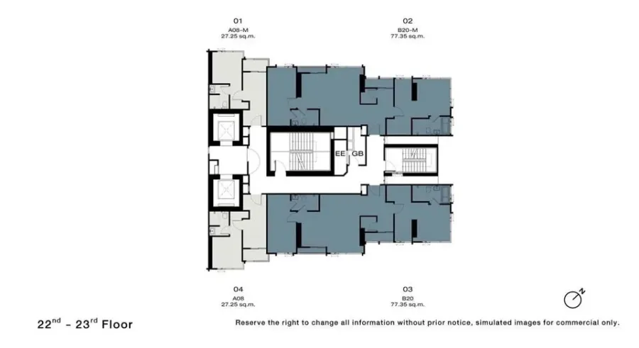 Selling down payment Nue Riverest Ratburana, 22nd floor, wide river view, good project, great location, book now