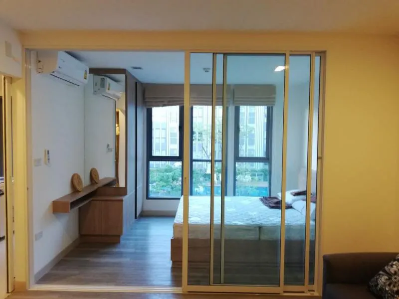 Condo for rent, Monique Sukhumvit 64, near the train, convenient transportation, ready to move in, do not miss