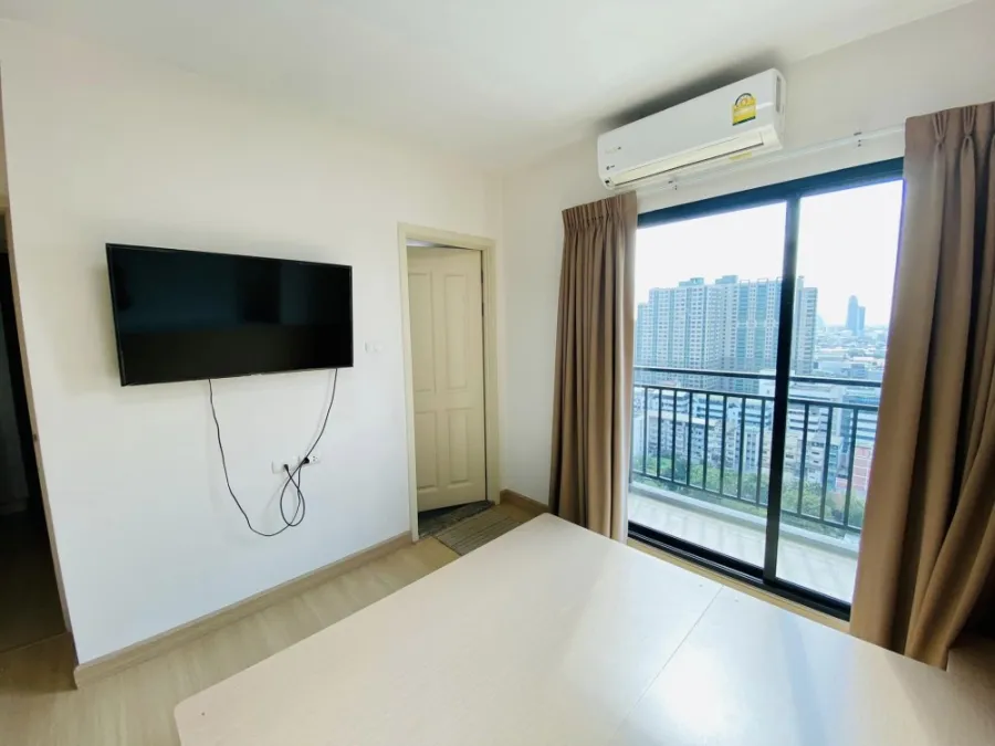 For sale, for rent, Supalai Loft, Talat Phlu Station, 19th floor, open view, fully decorated. Whether you want to invest or stay yourself, it's worth