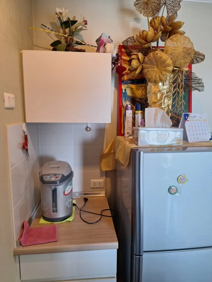 For sale Lumpini Ville Chaengwattana-Pak Kret, open view, comfortable to the eyes, ready to install wallpaper throughout the room. Don't miss it, hurr