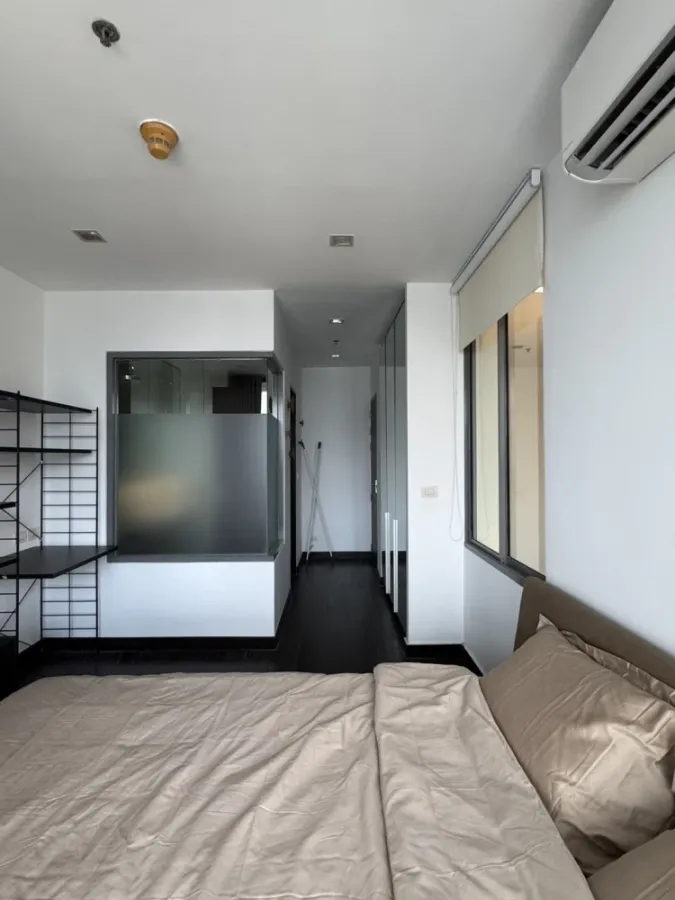 For rent, Ideo Q Phayathai, 37th floor, high floor, beautiful view, open, Duplex room, high ceiling, fully furnished, ready to move in