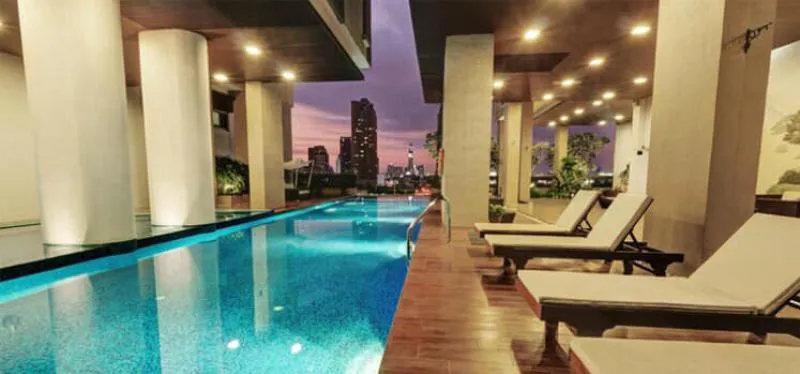 Condo for sale, My Resort Bangkok, ready to move in. Furnished and electrical appliances are complete, very worthwhile. Hurry up.