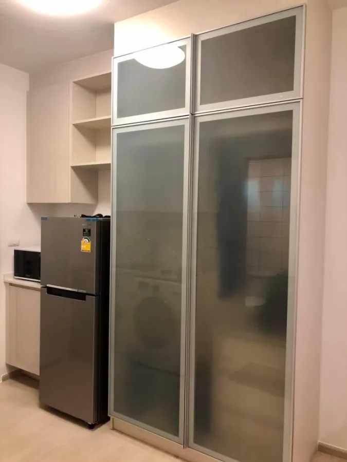 For sale, for rent!! Condo Chapter One Eco Ratchada-Huai Khwang, new room, ready to move in, just drag your bags and move in!!