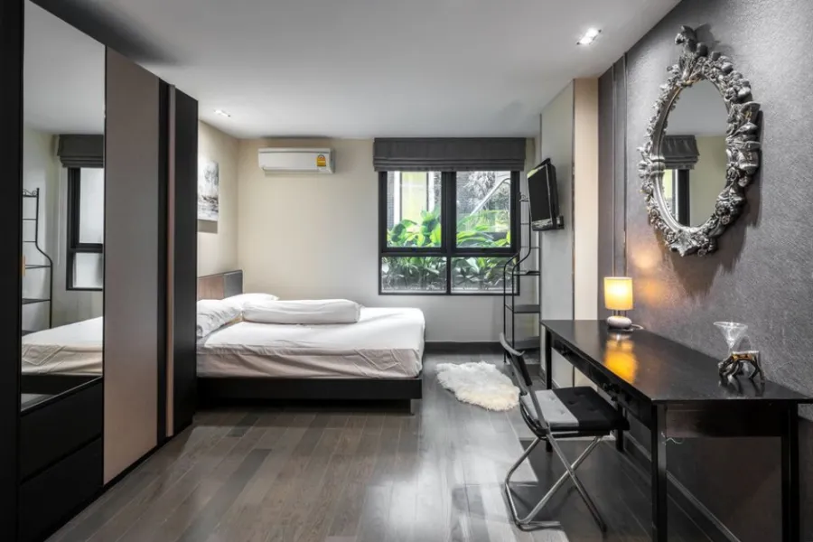 ขาย/เช่า คอนโด Mirage 27 ชั้น 2 วิวสระ ตกแต่งสวยมาก พร้อมอยู่ ห้ามพลาด