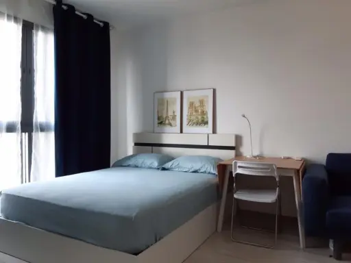 Condo for rent, Ideo Mobi Sukhumvit Eastgate, 12th floor, pool view, no building block, reasonable price, do not miss images