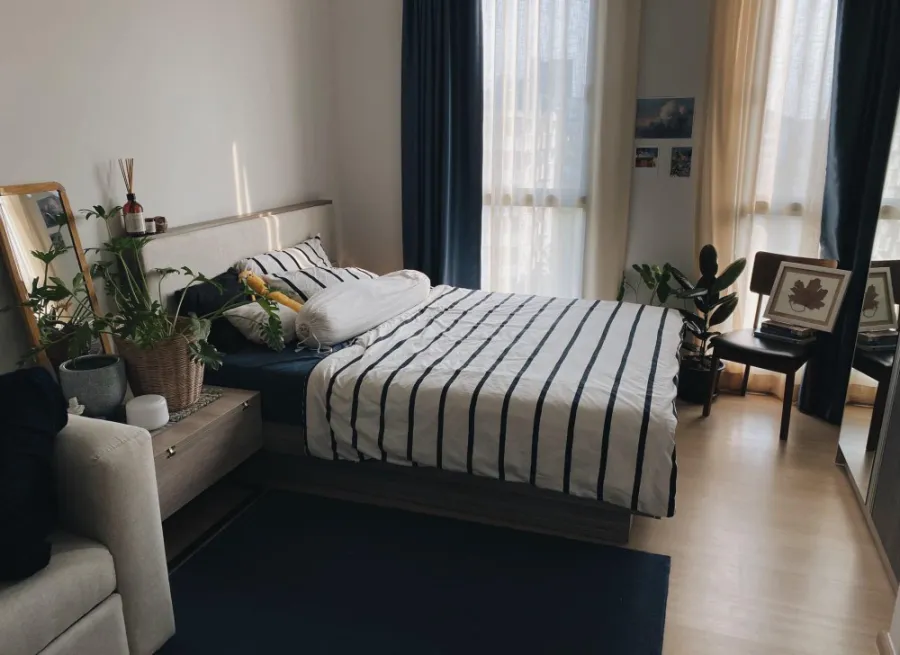Condo for sale, Unio Sukhumvit 72 Phase2, corner room, quiet, private, ready to move in, don't wait!!