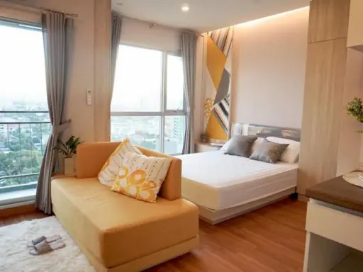 For rent Lumpini Park Vibhavadi-Chatuchak. The room is open, airy, comfortable, the view is very beautiful. Hurry up, slow down.