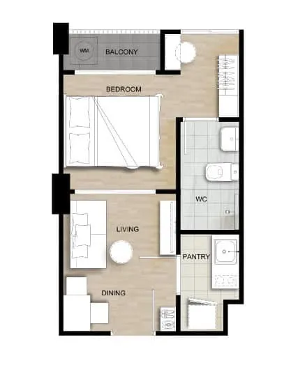 For rent Senakit MRT-Bang Khae. The rooms are well divided into proportions and fully furnished. Book now, don't wait.