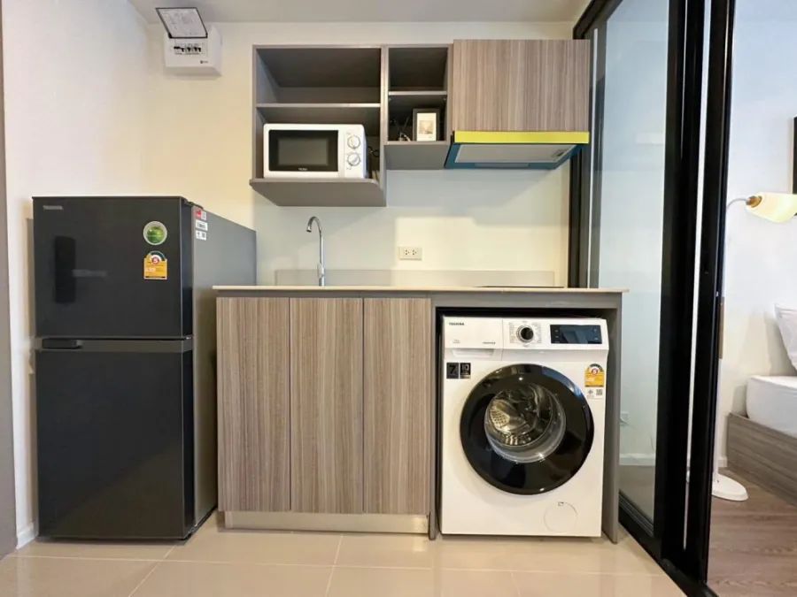 For rent The Origin Ramintra 83 Station ห้องโทนขาว สะอาดตา ราคาสบายกระเป๋า บอกเลยว่าต้องจอง