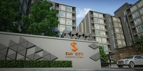 ให้เช่า Sun city condo แยกไฟฉาย ห้องน่าอยู่ สไตล์โมเดิร์น บิ้วอินเฟอร์อย่างดี ราคาน่ารัก รีบจองเลย