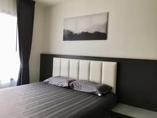 For rent urgently!! Condo Life Asoke, built-in furniture, good location, Singha Complex view, book now!!