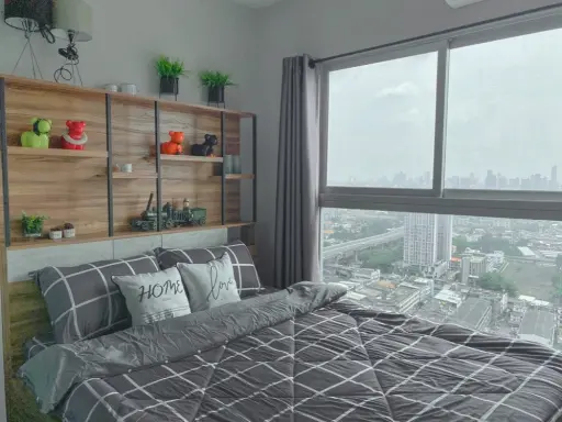 For Rent Plum Condo Ramkamhaeng Station ห้องมุม มีหน้าต่างให้ลมเข้า-ออก วิวเมืองโล่ง จองด่วนๆ images