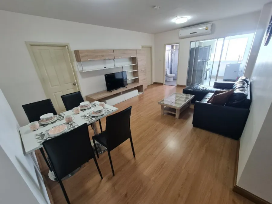 For rent, Supalai City Resort, Phra Nang Klao Station - Chao Phraya, 2 bedrooms, beautiful room, fully furnished, ready to move in.
