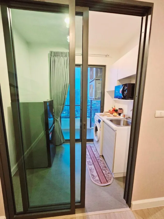 Condo for rent, Metro Sky Prachachuen, corner room with privacy. Dressed and ready to move in Not booking is a big mistake.