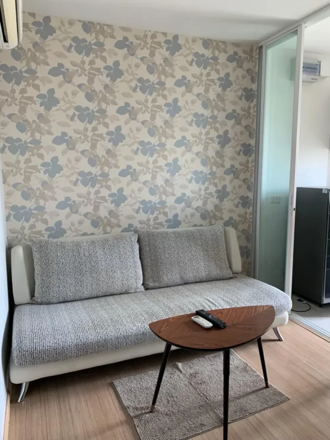 Condo for rent, The Base Rama 9-Ramkhamhaeng, nice room, high floor, great view, complete here, hurry to reserve.