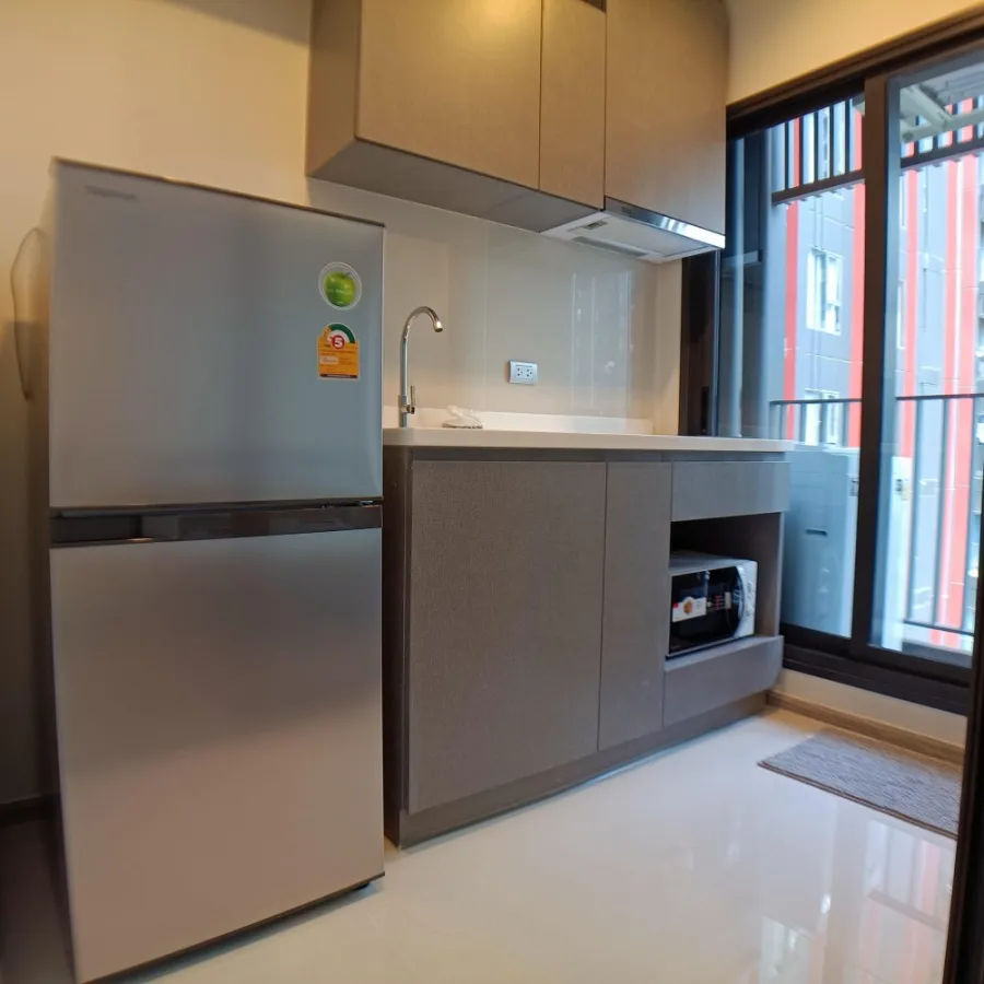 Condo for rent, Life Asoke, Hype Studio, kitchen divided into proportions, reserve first, get in first.