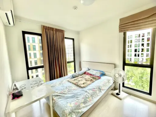 For sale, Unio Sukhumvit 72, Building B, 5th floor, fully furnished room. Ready to move in immediately. Hurry up to reserve now. Don't miss it.