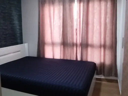 For rent, Den Vibhavadi, Building B, 2nd floor, beautiful room, fully furnished, plus a very good price, book now, don't wait, hurry up