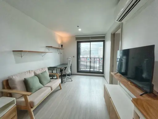 Urgently for rent: Life Ladprao, 15th floor, open view, garden view, large balcony, complete here, good like this, hurry and reserve now. images