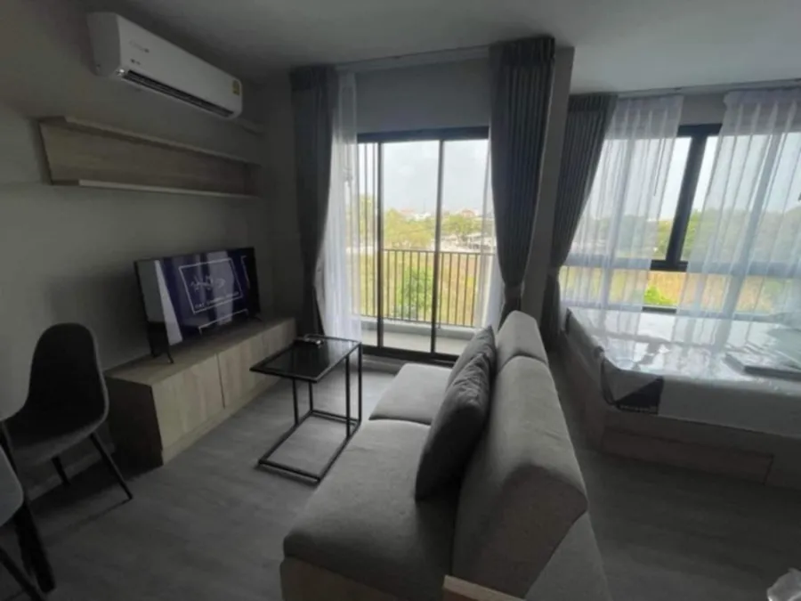 For rent, D Condo Hideaway Rangsit Phase 4, garden view. and swimming pool If interested, hurry and reserve now.
