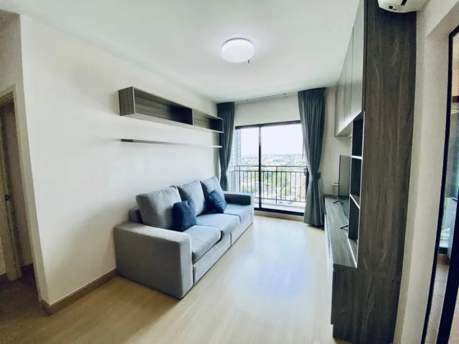 For sale, for rent, Supalai Loft, Talat Phlu Station, 19th floor, open view, fully decorated. Whether you want to invest or stay yourself, it's worth