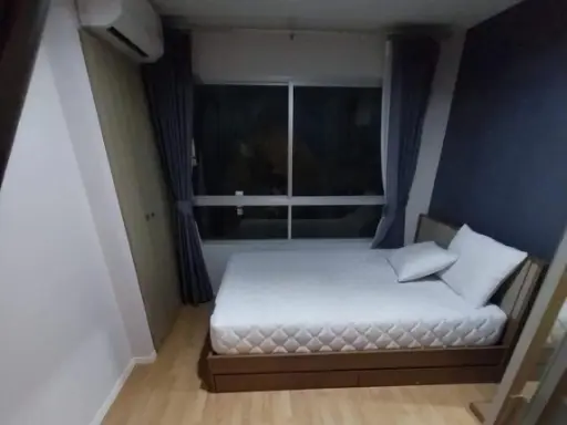 For rent, Lumpini Ville On Nut 46, 7th floor, room ready to move in, low price, good like this, can't miss it, book now.
