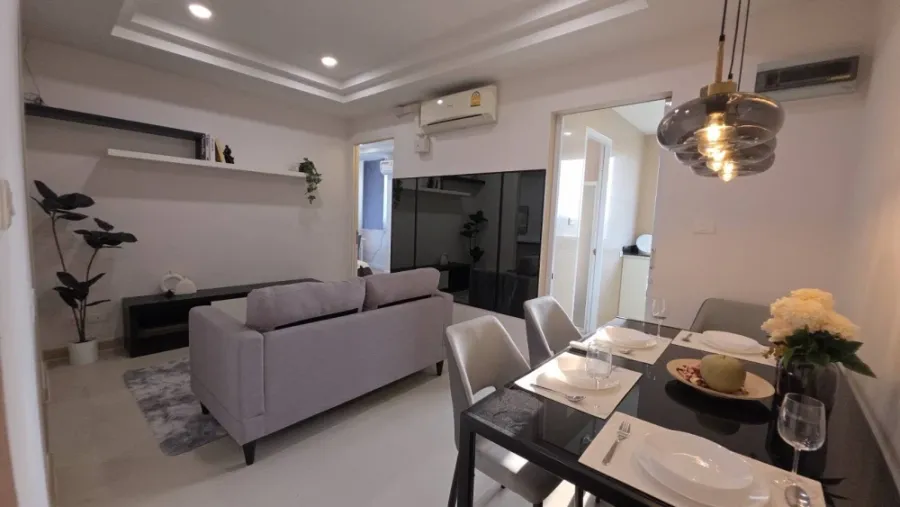 ขาย/ให้เช่า Happy Condo Ladprao 101 แบบ 2 ห้องนอน 2 ห้องน้ำ ห้องใหญ่กว้างมาก สนใจจองเลย