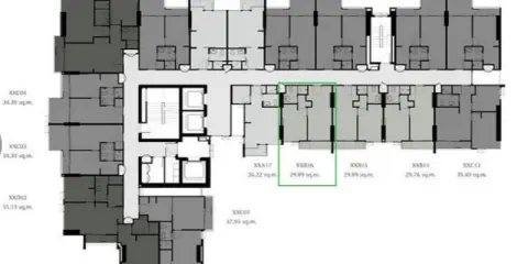 ห้ามพลาด ขายดาวน์ เซ็นทริค รัชโยธิน ห้อง 1 Bedroom ชั้น 14 ห้อง B16 พื้นที่ 30.29 ตร.ม 1 นอน 1 น้ำ