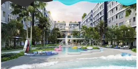 ขายดาวน์ เคฟ ทาวน์ ไอส์แลนด์ 1 ห้องนอน 1 ห้องน้ำ ขนาด 22.6 ตรม. ชั้น 8 ราคาจับต้องได้ จองเลย