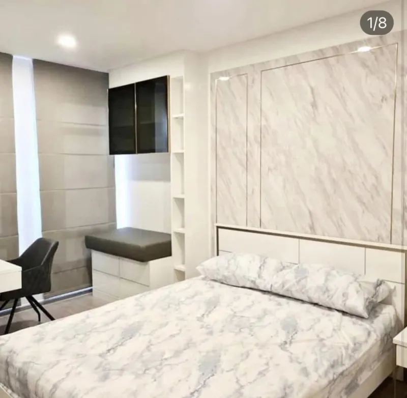 ขาย ให้เช่า ASPIRE อโศก-รัชดา ห้องแต่งสวย บิ้วอินทั้งห้อง โทนสบายตาสุดๆ