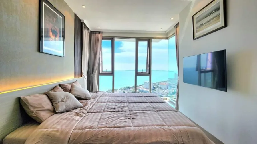 For rent Riviera Ocean Drive ห้องแต่ง built-in อย่างดี ชั้น 41 วิวทะเลสุดปัง อย่ารอช้า รีบจองด่วน