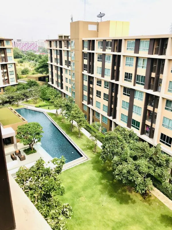 ให้เช่า ดีคอนโด แคมปัส รังสิต เฟส 1 ห้องสวยสุดปัง วิวสระ เฟอร์จัดเต็ม ราคาดีเวอร์ จองเลย ห้ามพลาด !
