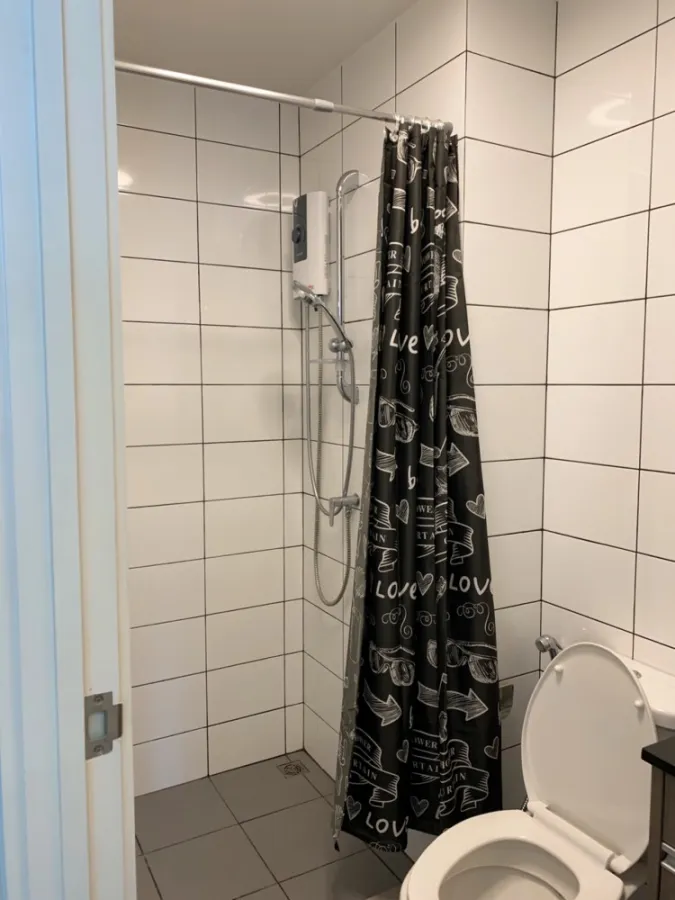Chapter One Eco Ratchada-Huay Kwang Condo for rent, Studio room, high floor, good atmosphere, fully furnished, finish in one room