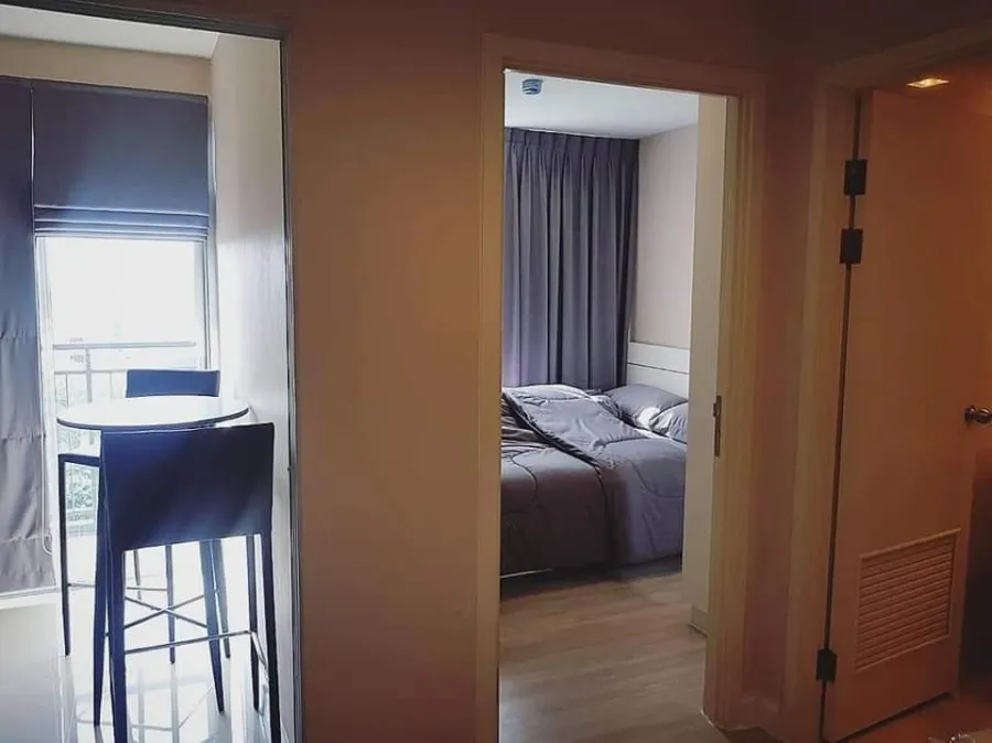 Condo for rent Metroluxe Kaset, room on the side of the road, does not hit the building Comes at a very friendly price Let me tell you that you should
