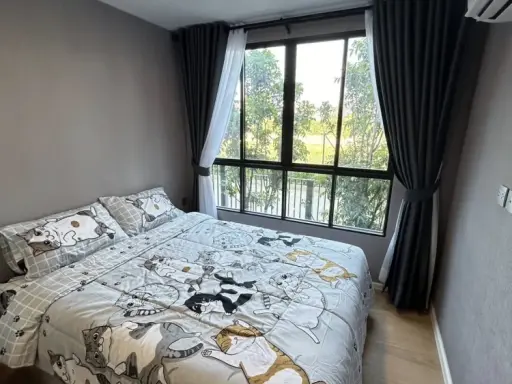 ให้เช่า คอนโด แอทโมซ คาแนล รังสิต ห้อง One Bedroom Exclusive ชั้น 2 วิวด้านนอก พร้อมเข้าอยู่ รีบย้าย