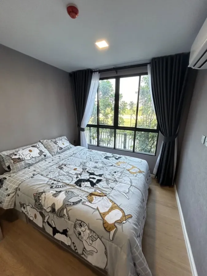 ให้เช่า คอนโด แอทโมซ คาแนล รังสิต ห้อง One Bedroom Exclusive ชั้น 2 วิวด้านนอก พร้อมเข้าอยู่ รีบย้าย